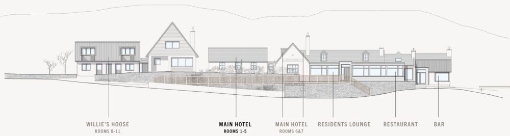 KYLESKU DRAWING main hotel 1 5